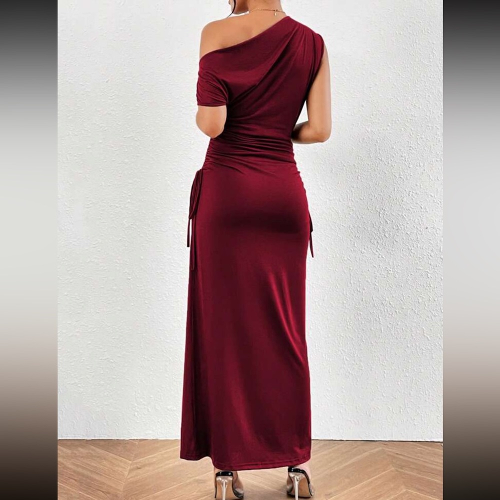 Boho ruched sides maxi dress - Picture 6 of 15